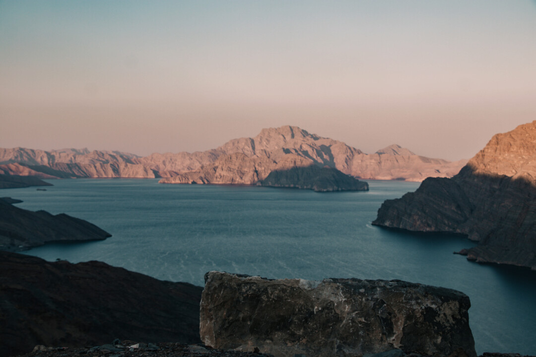 Musandam's famous viewpoint overlooking the Fjords