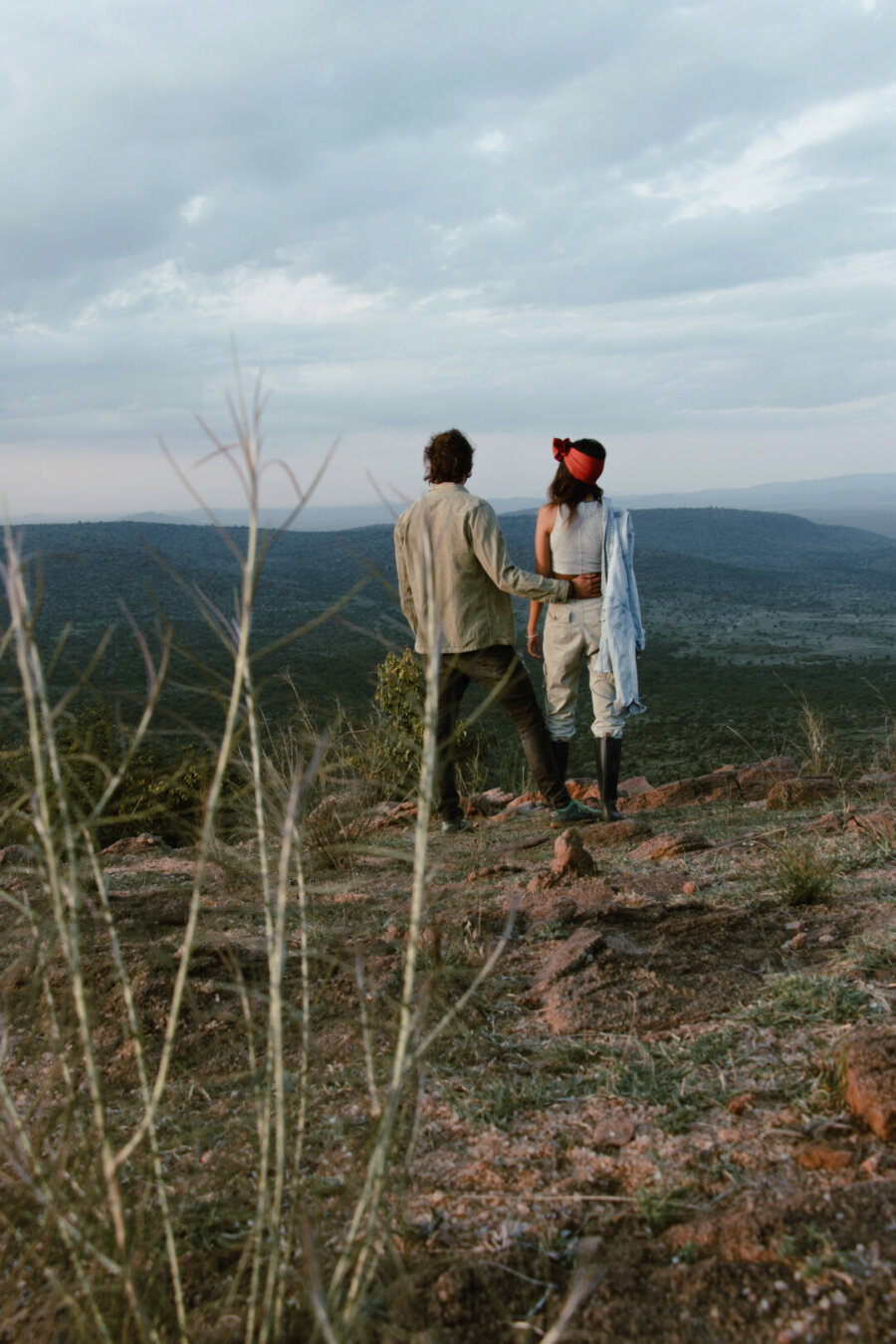 Pili and Dano enjoying the view