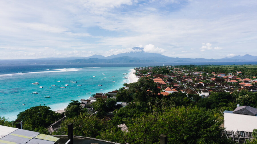 Jungut batu beach seen from the famous viewpoint