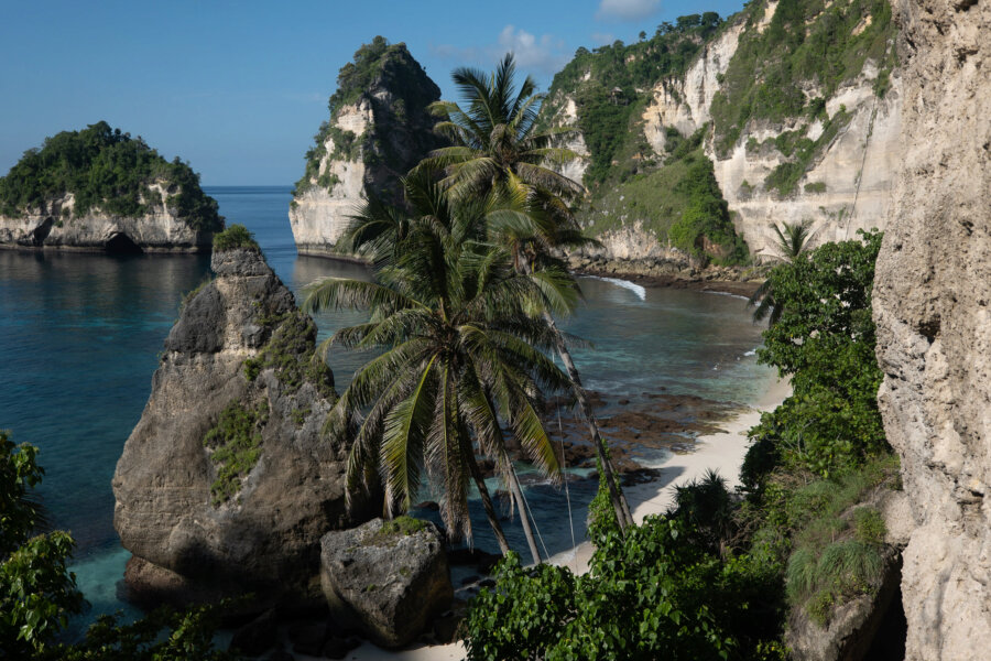 View From the Stairs in Diamond Beach, Nusa Penida