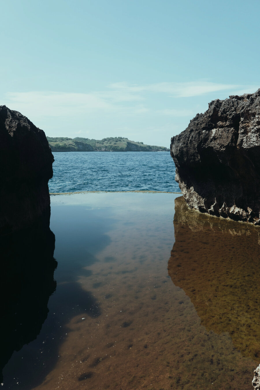 Infinity shot of Angel's Billabong, Nusa Penida