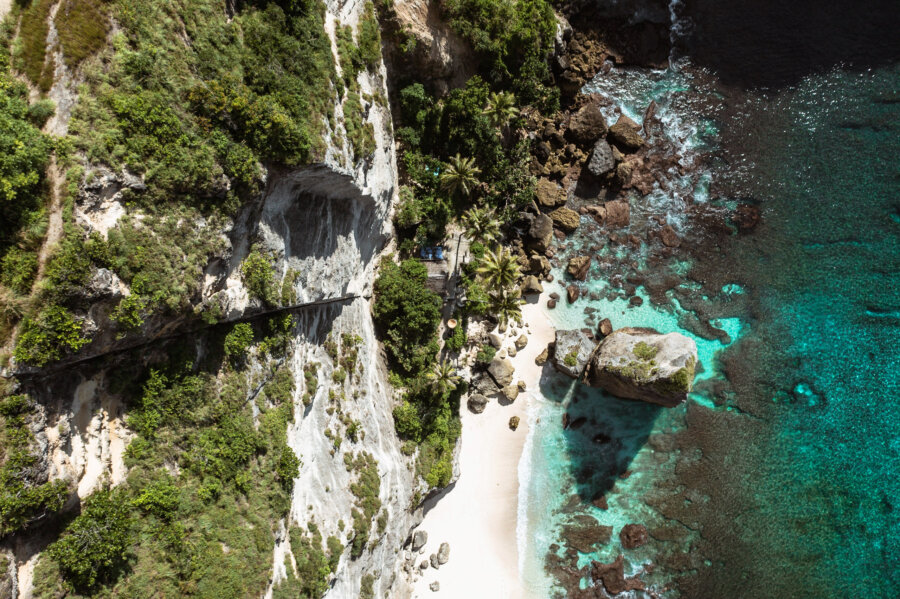 Diamond Beach, Birdseye view