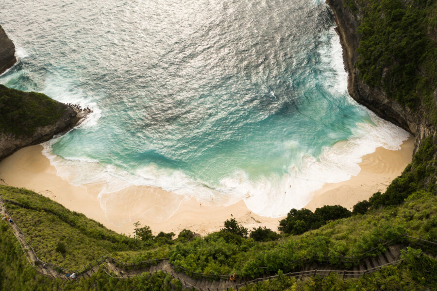 Kelingking beach, view from the top