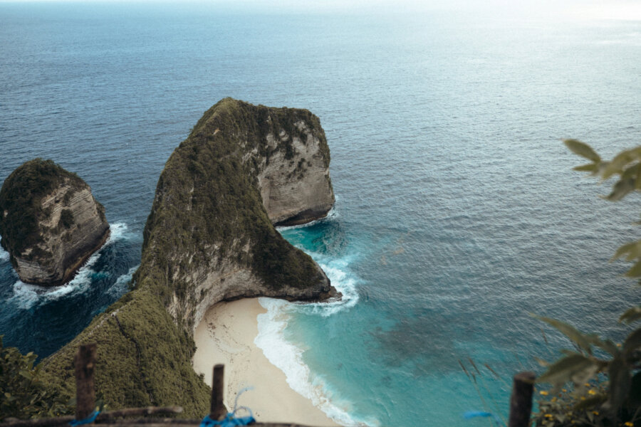 Kelingking beach from the viewpoint